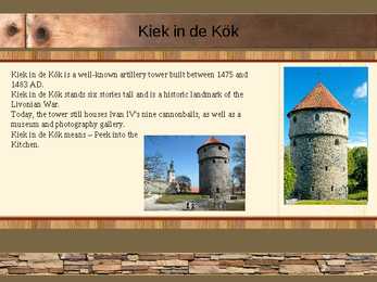 Powerpointi esitlus vanalinna objektidest #11