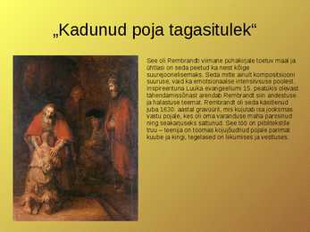 Rembrandt elulugu #11