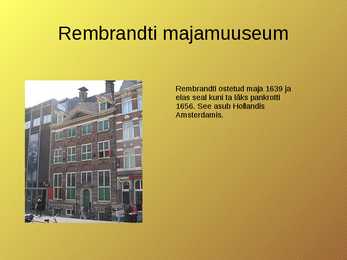 Rembrandt elulugu #12
