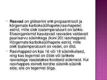 Rasvad- slaidid- #2
