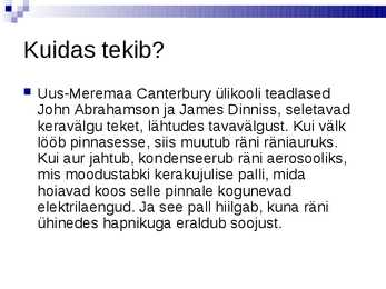 Power Pointi esitlus Keravälgust #4