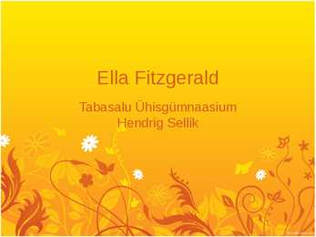 Ella Fitzgerald elulugu ja saavutused