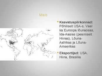 Toiduainetööstus - geograafia #5