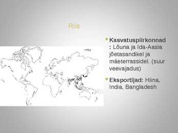 Toiduainetööstus - geograafia #6