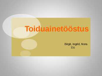 Toiduainetööstus - geograafia