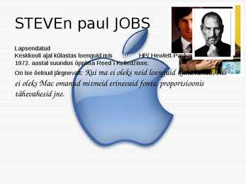 Apple presentatsioon #2