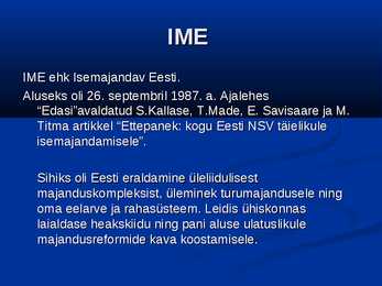 Slideesitlus-Eesti vabariigi taasiseseisvumine #9