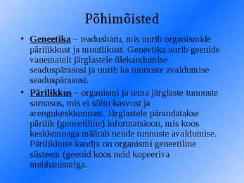 Geneetika- slaidid- #2
