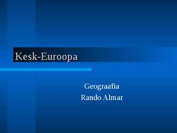 Kesk-Euroopa