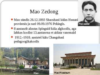 Mao Zedong Powerpoint Esitlus #2