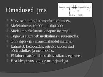 Polüvinüülatsetaat - Powerpoint esitlus #2