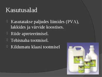Polüvinüülatsetaat - Powerpoint esitlus #3