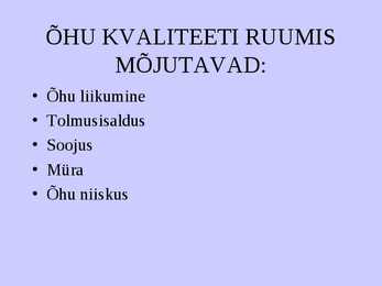 Õhuõpetus #2