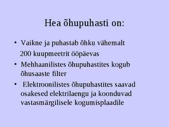 Õhuõpetus #13