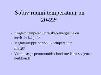 Õhuõpetus #5