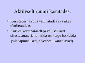Õhuõpetus #7