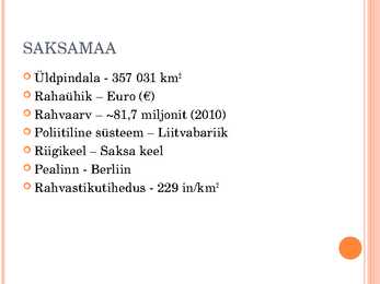 Saksamaa esitlus #2
