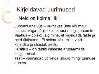 Psühholoogia uurimismeetodid #4