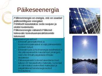 Roheline energia #8