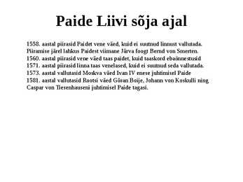 Keskaegne Paide #7