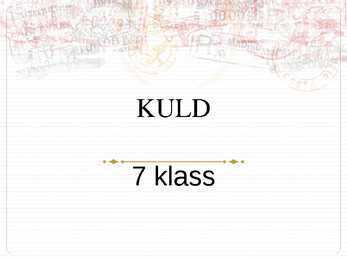 Slideesitlus-Kuld