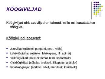 Mugul- ja köögiviljad #19