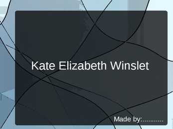Kate Elizabeth Winslet
