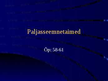 Paljasseemnetaimed
