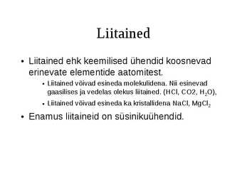 Aine ja molekulid #3