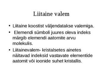 Aine ja molekulid #4