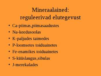 Toit ja toitained #7