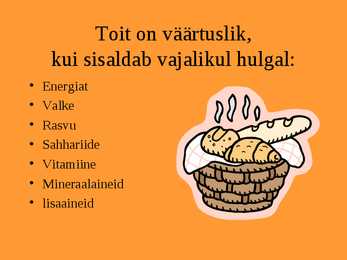 Toit ja toitained #8