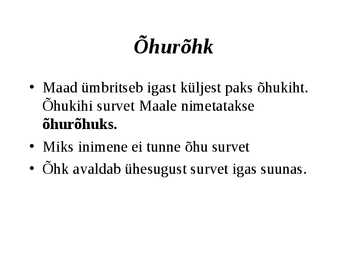 Õhurõhk #2