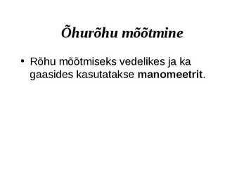 Õhurõhk #6