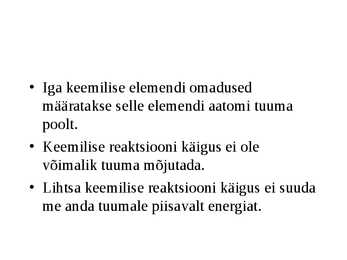 Tuumareaktsioonid #3