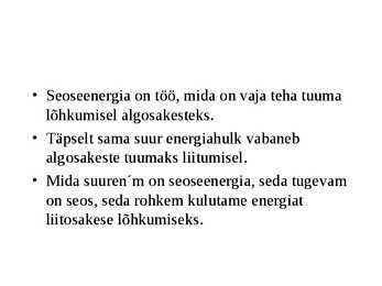Tuumareaktsioonid #8