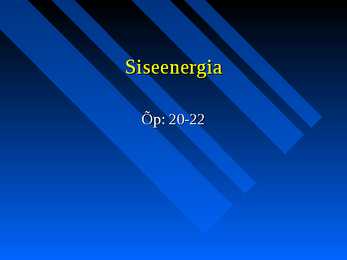 Siseenergia