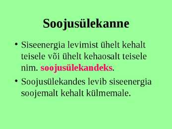 Soojusülekanne #2