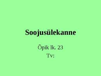 Soojusülekanne