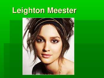 Leighton Meester powerpoint