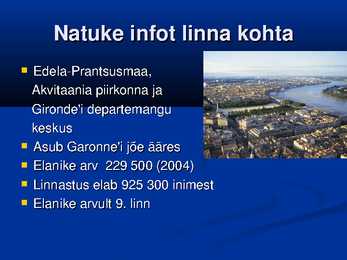 Bordeaux linna lühiülevaade powerpoint #2