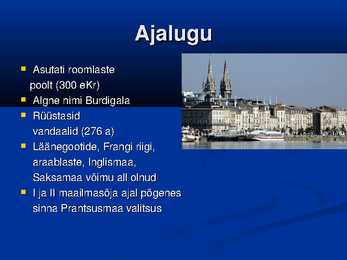 Bordeaux linna lühiülevaade powerpoint #3