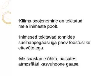 Kliimamuutuste tagajärjed #5