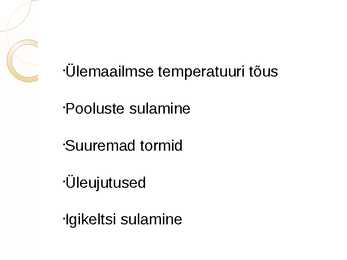 Kliimamuutuste tagajärjed #6