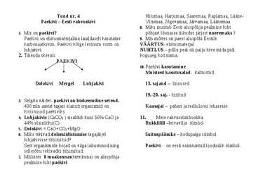 Eesti kivimid - paekivi-dolokivi