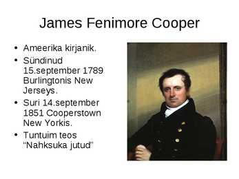 James Fenimore Cooper-Hirvekütt #2
