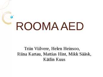 Rooma arhitektuur- sisukas slideshow-