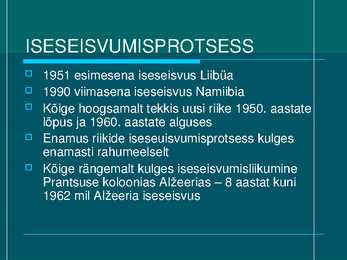 AAFRIKAMAAD - POWERPOINT ESITLUS #3