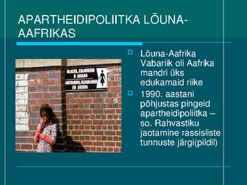 AAFRIKAMAAD - POWERPOINT ESITLUS #4