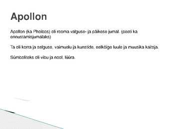 Apollon - slideshow #2